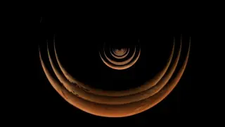 Psyche's Mars Flyby Reveals a Striking Crescent View