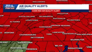 Code Red Air Quality Grips Pennsylvania as Canadian Wildfire Smoke Arrives
