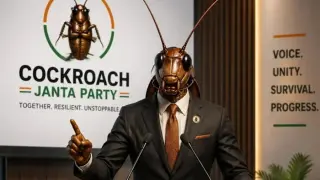 AI Cockroach Party Takes On Modi Over Jobs