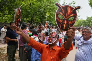 India’s ‘cockroach’ movement launches first street protest in New Delhi