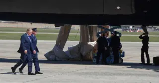 Air Force One emergency slide deployed by mistake before Trump’s Dallas trip