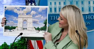 Trump’s 250-Foot Arch Faces Congressional Hurdle as Ballroom Plans Move Ahead