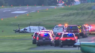 Midair collision at Carlisle Airport leaves pilot dead, two troopers injured