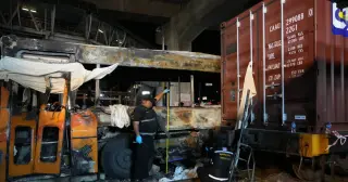 Bangkok rail crash: driver charged after deadly bus collision