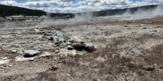 Yellowstone’s Biscuit Basin yields a tiny eruption with new vents and boiling pool