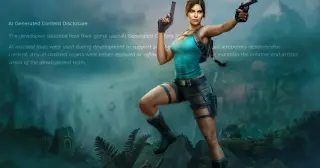 Tomb Raider: Legacy of Atlantis ships with AI disclosure amid industry debate