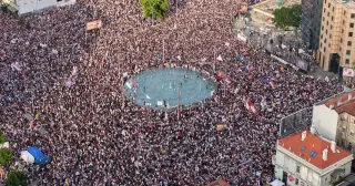 Belgrade anti-government rally ends in street clashes