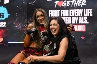 Ex-WWE/TNA Talent Pop Up Backstage at AEW Dynamite Rebel Heart