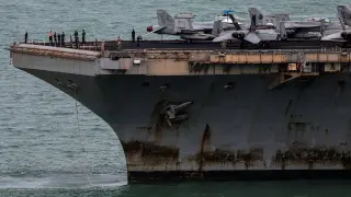 USS Lincoln Docks in Thailand After 286-Day Global Deployment