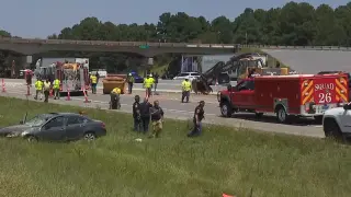 Two Injured as Heavy Equipment Strikes Shelby County Overpass, Damaging Bridge