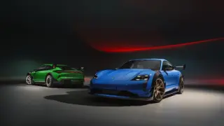 Porsche Taycan lineup updated with E-Shift, AI cockpit, and factory Manthey kit