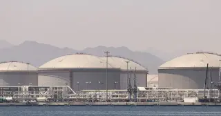 Oil slides on peace-talk optimism but Hormuz risk lingers