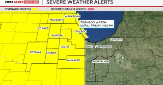 Chicago Braces for Two Waves of Severe Storms and Tornado Threat