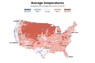 July 2026 Poised to Be U.S. Warmest Month on Record, With West Fire Risk Rising