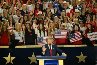 Trump rallies GOP crowd with pledge to vote, adds 'cheat like hell' remark