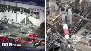 Nightlong rescue under way after Kumamoto quake devastates mall and factory
