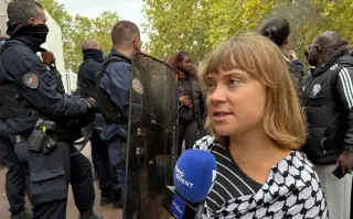 Thunberg joins French student protests as Macron warns of political exploitation