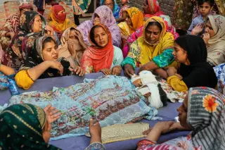 Mourners bid farewell to 14 Pakistani children in tutoring center roof collapse
