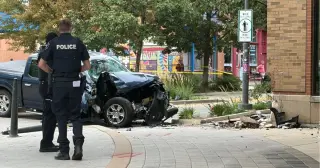 Five Hurt as Pickup Crashes into Uptown Normal Children's Museum Exterior