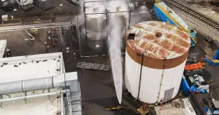 California races to cool dangerous methyl methacrylate tank to avert disaster