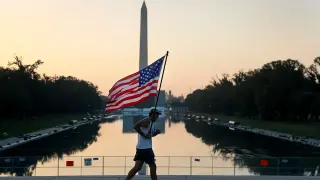 Burgum claims vandals cut Lincoln Memorial pool liner, presses proof in CNN clash