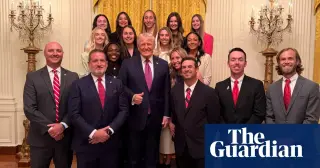 Trump photo sparks backlash for overshadowing Georgia women's tennis champions at White House
