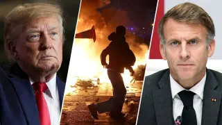 Trump Blames French Riots on Immigration, Macron Calls Claims 'Stupid'