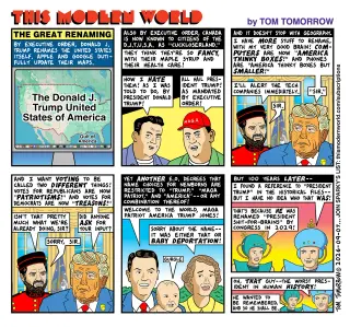 Cartoon: Branding shifts meet a plea for reader support