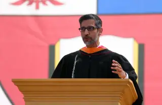 Stanford grads boo Google CEO as Nimbus ties spark commencement protest