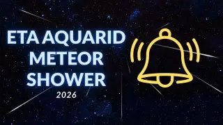 Eta Aquarid 2026: Predawn meteor peak amid a bright Moon and horizon-wide viewing