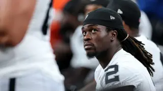 Raiders RB Jeanty sidelined by sprained ankle, not believed to be long-term