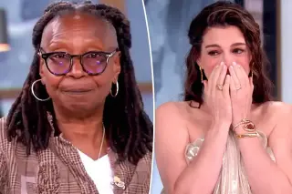 Whoopi’s heartfelt praise brings Hathaway to tears on The View