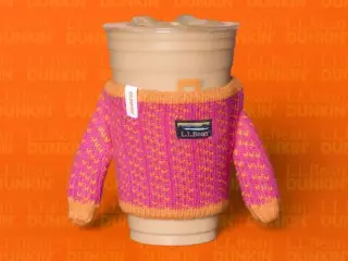 Dunkin x L.L.Bean Unveil Cup-Sleeve Sweaters and Tiny Tote For Fall