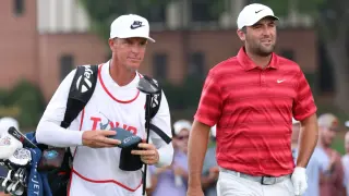 Scheffler Salutes Caddie and Family After Tour Championship Triumph