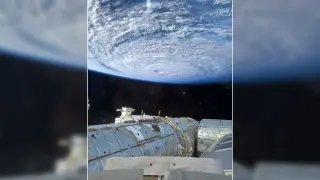 Cupola shot: ISS captures colossal Pacific typhoon in space
