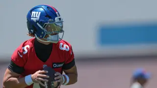Dart’s red-zone TD sparks taunting moment at Giants camp