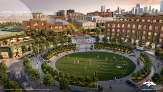 Broncos unveil evolving Burnham Yard district renderings ahead of stadium plans