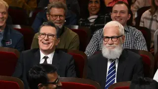 Roof-Top Prank: Letterman and Colbert Dump Furniture on CBS in Farewell Stunt