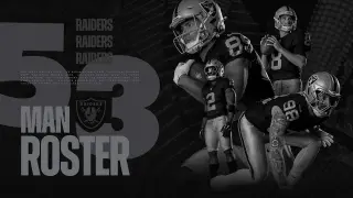 Raiders reveal 2026 initial 53-man roster by position