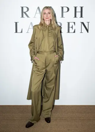 Leather Takes Center Stage as Ralph Lauren Kicks Off NYFW Front Row