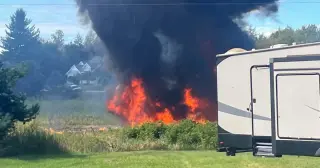 Northern Michigan F-16 crash prompts evacuations as pilot ejects safely
