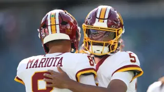 Commanders sideline Daniels for London clash as Mariota secures second start