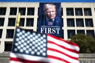Trump’s name and likeness now adorns more than a dozen U.S. government assets, from coins to buildings