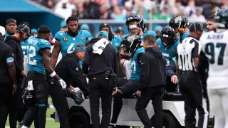 Jaguars Left Tackle Anton Harrison Set for Knee Surgery After London Injury