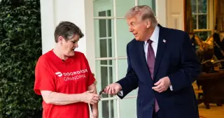 Trump labels White House DoorDash stunt 'tacky' amid tax-policy push