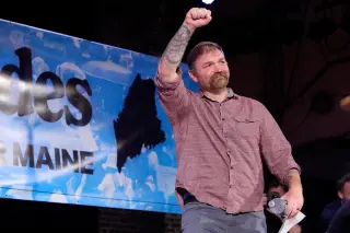 Platner Says Past Has Been Weaponized, Supporters Rally in Maine