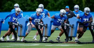 Lions O-line Under the Microscope Ahead of Commanders Preseason Clash