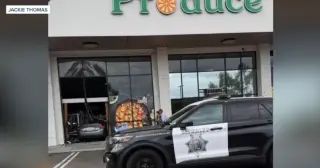 Three critically injured after BMW crashes into Poway grocery store