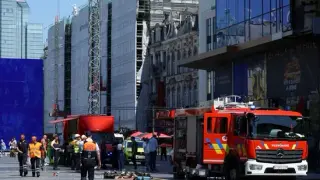 Brussels renovation blaze leaves two dead as search for six missing continues