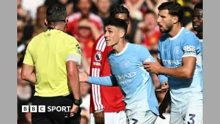 Foden’s red card sparks controversy in Manchester derby